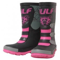 WULFSPORT JUNIOR STIVALI MUD STOMPER NERO-ROSA