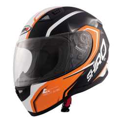 SHIRO SH-881 MOTEGI NERO-ARANCIO OPACO