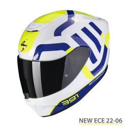 SCORPION EXO-391 AROK BIANCO-BLU-GIALLO NEON