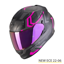 SCORPION EXO-491 SPIN NERO OPACO-ROSA