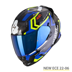 SCORPION EXO-491 SPIN NERO-BLU-GIALLO FLUO