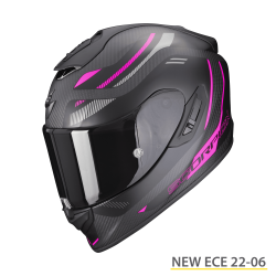 SCORPION EXO-1400 EVO CARBON AIR KYDRA NERO OPACO-ROSA