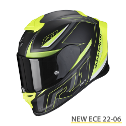 SCORPION EXO-R1 EVO AIR GAZ NERO OPACO-GIALLO NEON