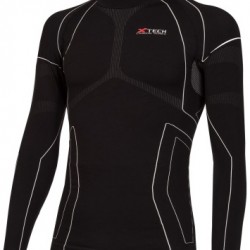 X-TECH MAGLIA RACE 3 MANICHE LUNGHE LUPETTO NERA