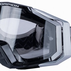 SCORPION MASCHERA OFF-ROAD SILVER-NERO