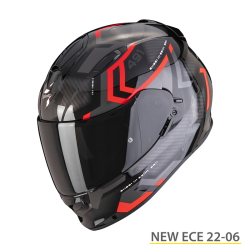 SCORPION EXO-491 SPIN NERO-ROSSO