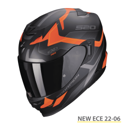 SCORPION EXO-520 EVO AIR ETAN NERO OPACO-ARANCIO