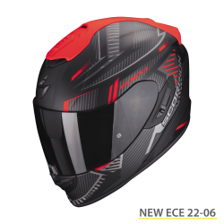 SCORPION EXO-1400 EVO AIR SHELL NERO-ROSSO