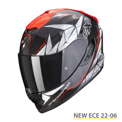 SCORPION EXO-1400 EVO CARBON AIR ARANEA NERO ROSSO NEON