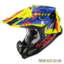 SCORPION VX-22 EVO AIR NEOX GIALLO FLUO-BLU-ROSSO