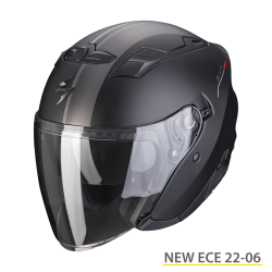 SCORPION EXO-230 SR NERO OPACO-ARGENTO-ROSSO