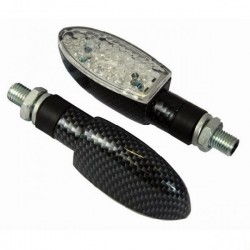 BIKE-IT COPPIA FRECCE LED UNIVERSALI CARBON LOOK