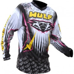 WULFSPORT TRIALS SHIRT BIANCO-GIALLO