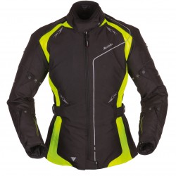 MODEKA GIACCA TOURING SCARLETT LADY NERO-GIALLO FLUO