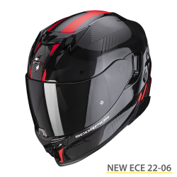 SCORPION EXO-520 EVO AIR LATEN NERO-ROSSO