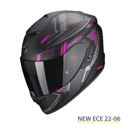 SCORPION EXO-1400 EVO AIR SHELL NERO-ROSA