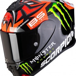 SCORPION EXO-R1 AIR FABIO MONSTER REPLICA NERO OPACO-ROSSO