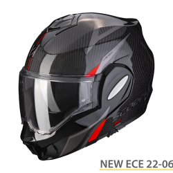 SCORPION EXO-TECH EVO CARBON TOP NERO-ROSSO