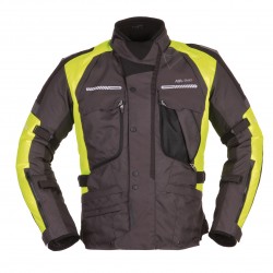 MODEKA GIACCA TOURING WESTPORT NERO/GIALLO FLUO