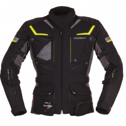 MODEKA GIACCA TOURING PANAMERICANA NERO/GIALLO FLUO