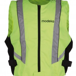 GILET MODEKA IMPERMEABILE ALTA VISIBILITA' BASIC GIALLO FLUO