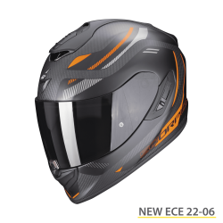 SCORPION EXO-1400 EVO CARBON AIR KYDRA NERO OPACO-ARANCIO