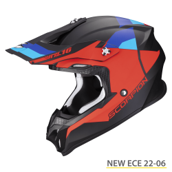 SCORPION VX-16 EVO AIR SPECTRUM NERO OPACO-ROSSO-BLU