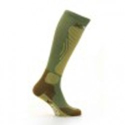 X-TECH CALZA COMPRESSION VERDE MILITARE