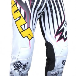 WULFSPORT TRIALS PANTALONE BIANCO-GIALLO