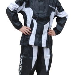 WULFSPORT JUNIOR GIACCA E PANTALONE ANTIPIOGGIA NERO