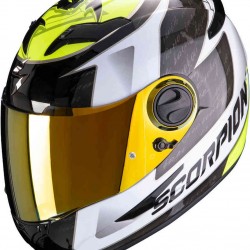 SCORPION EXO-490 TOUR BIANCO-GIALLO NEON