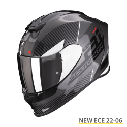 SCORPION EXO-R1 EVO AIR FINAL ARGENTO SCURO-NERO-BIANCO