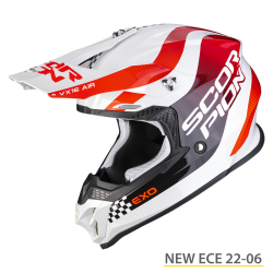 SCORPION VX-16 EVO AIR SOUL BIANCO-ROSSO